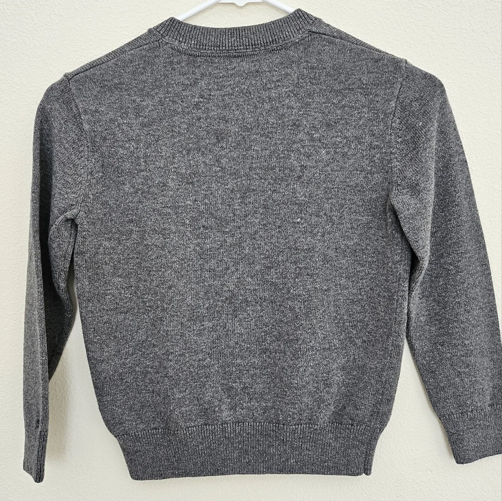 Youth Gap Kids Gray V Neck Sweater Sz S 6/7
